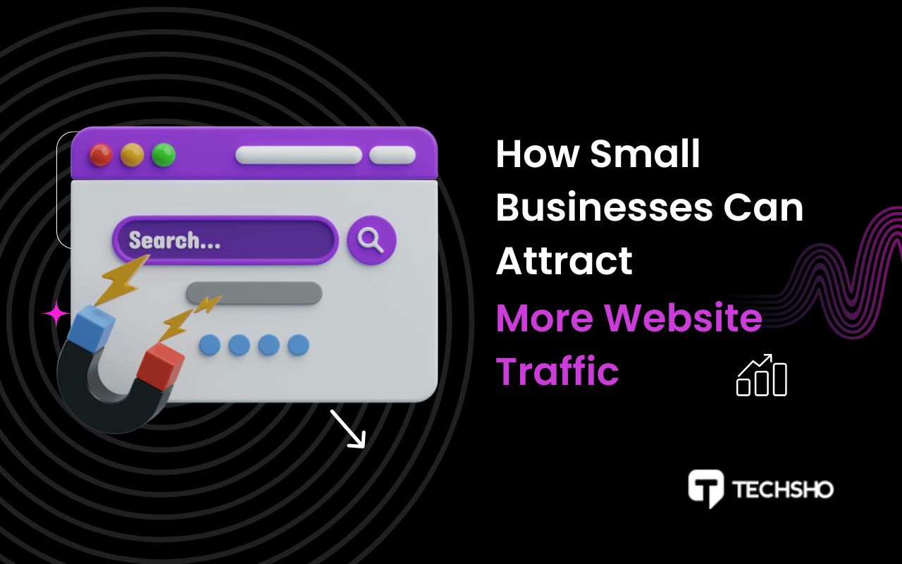 attract website traffic small business